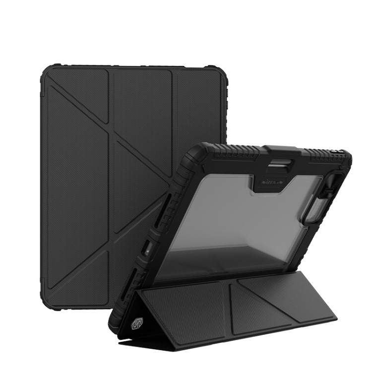 Funda de cuero para tableta plegable multiángulo Nelkin Hacker Pro para iPad Pro 11 2024/iPad Pro 13 2024/iP