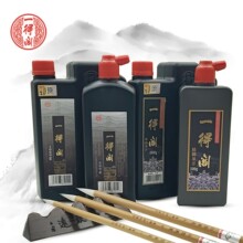 正品一得阁精制墨汁500g书法练习书画毛笔专用墨水墨液批发印章