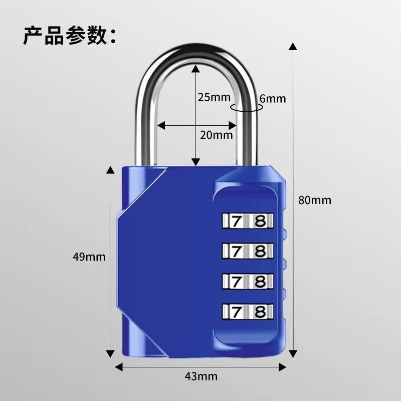 メーカー特売のカバンのマンションの数字の4桁の機械のパスワードは倉庫のタンスのツールボックスの安全なパスワードをロックします。|undefined