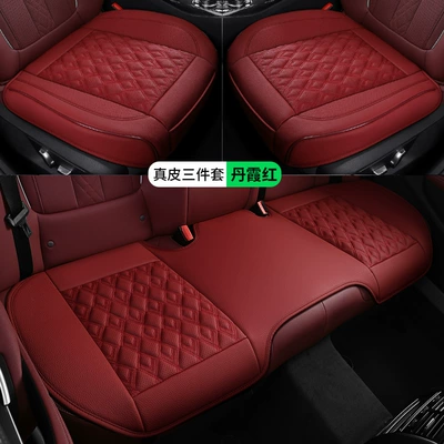 Four Seasons Pad — Seat Cushion, High-End, Suitable for All - hx-genuine-leather-three-piece-set-danxia-red-zhang