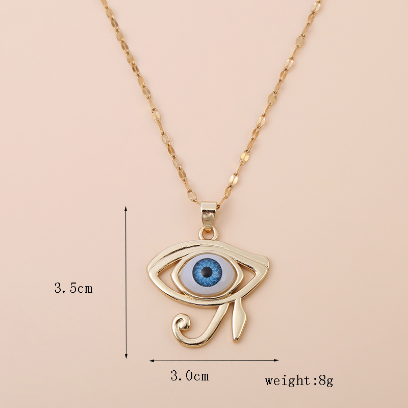 Copper Pendant Material Copper Simple Style Classic Style Devil's Eye Pendant Necklace