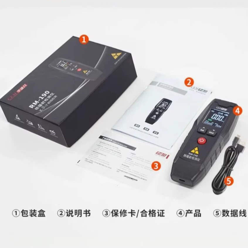 Huashengchang RM-190 детектор радиации сточные воды еда морепродукты мрамор радиоактивный измерительный прибор