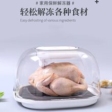 跨境家用食物快速解冻器肉类牛排冷冻便携解冻器厨房雾化铝合金盘