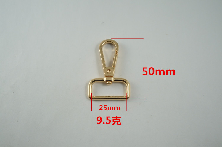 goods in stock Factory direct sales 1 inch Plate buckle Luggage dog buckle Material Science electroplate European standard Thick section 9.5 gram
