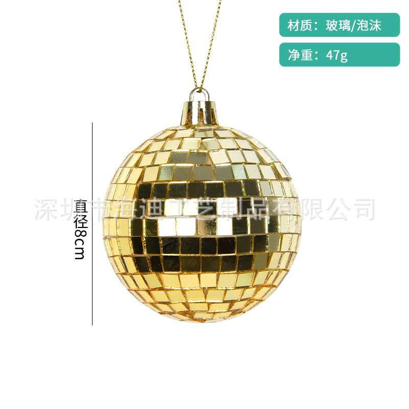 Espejo de vidrio de bar de boda ktvdisco discoteca iluminación de escenario bola láser oro plata bola reflectante roja