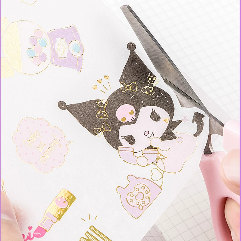 KT86510 подлинный Sanrio холодная вырезка наклейка мультяшный Kulomi ручной работы DIY материал золотая фольга