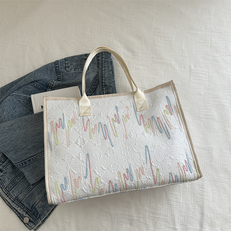 Bolsa de tela de gran capacidad para mujeres 2024 bolsas de compras de mano de dibujos animados japoneses bolsas de viaje bolsas de mamá