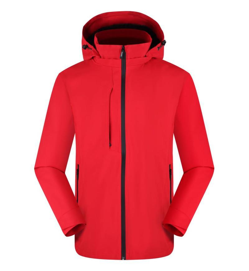 Primavera y otoño nuevo estilo al aire libre camping encapuchado vestir de asalto logotipo impermeable caminata ropa de montaña abrigo delgado