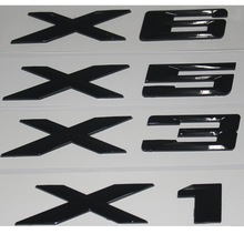 适用于BM宝W马字标车标后尾标志侧标 X3 X1 X5 X6 X4 GT 黑色贴标
