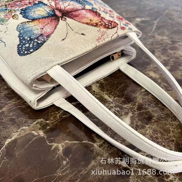 Ethnic double-sided fashionable handheld shopping bag