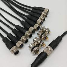 M12����ǰ�b�������ˮ�B����IP67���I�O����崩���ˮ�Ӳ��