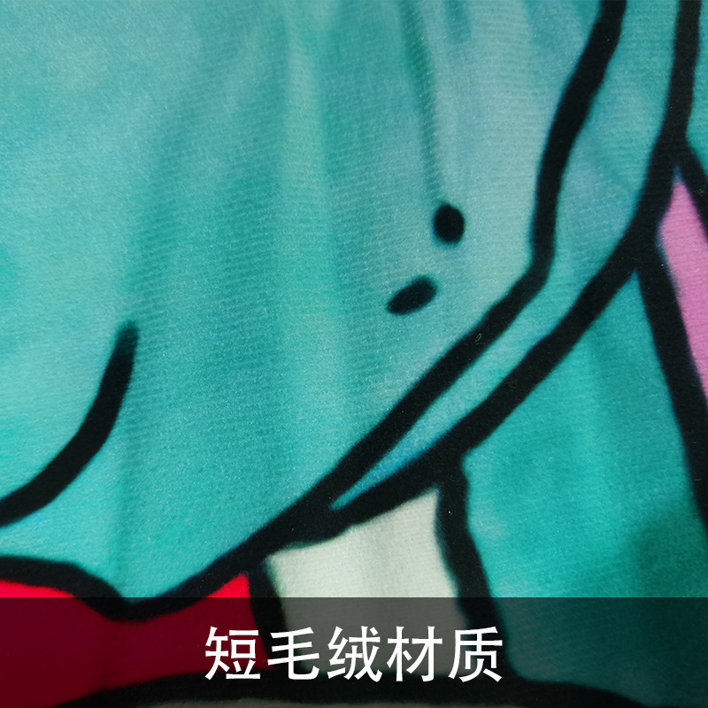 跨境定制亚麻水晶绒绒布北欧ins简约清新客厅沙发酒店汽车抱枕套