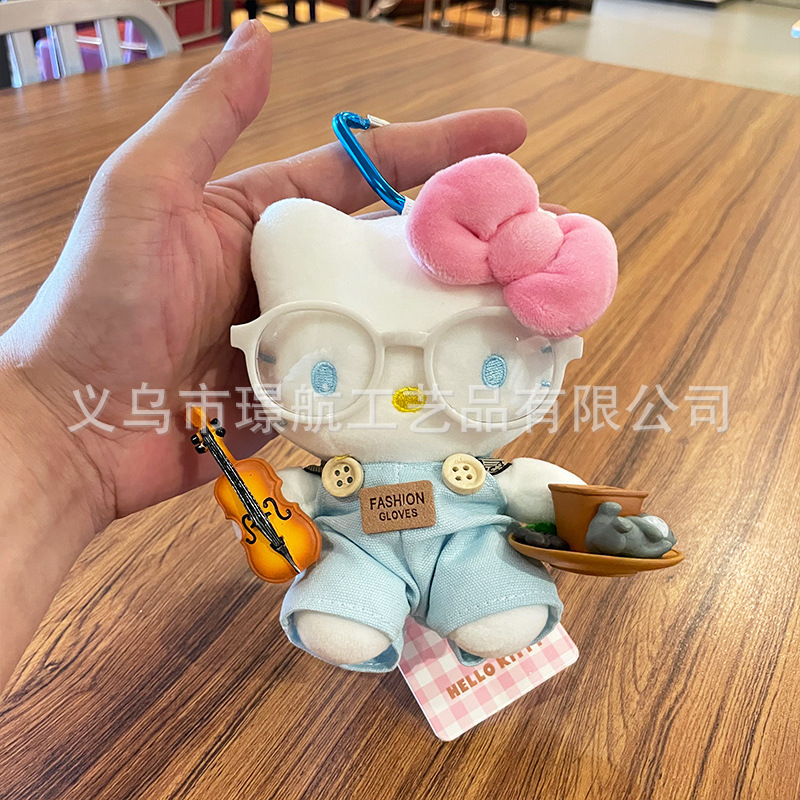 ハローキティ 小さなペンダント ぬいぐるみ 本物のキティ 小さな人形 かわいい kt 猫人形 バッグペンダント|undefined