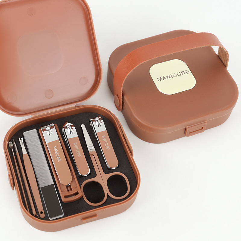 Cross-Border Portable Anti-Splash Nail Clipper Set Beauty Set Portable Manicure Tool Set Full Set of Nail Clipper Set