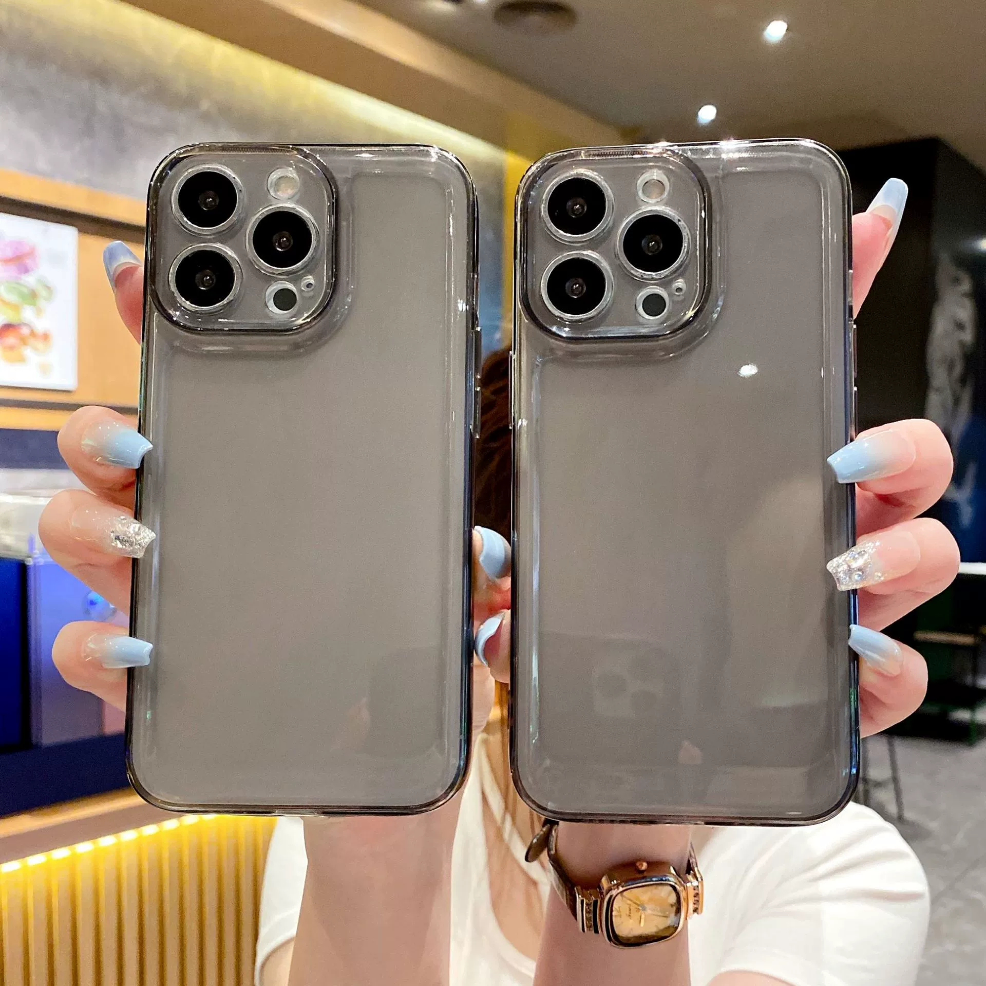 Apple, прозрачный space iPhone 16, мобильный телефон, защитный чехол, 16Promax, простой и элегантный дизайн, iPhone