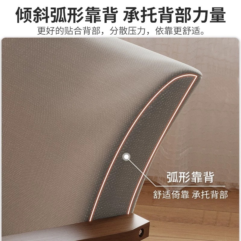 实木餐椅家用现代简约休闲书桌凳子靠背餐桌椅子餐厅主人椅洽谈椅|undefined