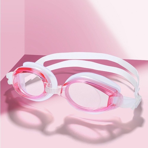 Children's Swim Goggles and Swim Caps for Boys and Girls, Waterproof and Fog-Proof, High-Definition Large Frame Diving Goggles, Professional Set Equipment