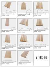 衣橱柜平开门套小外压内挂装饰扣线条高密度板收边框免漆吸塑造型