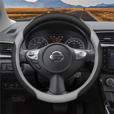 Nissan Steering Wheel Covers for 14Th, Steering wheel cover - round-special-light-grey-all-season-style-standard
