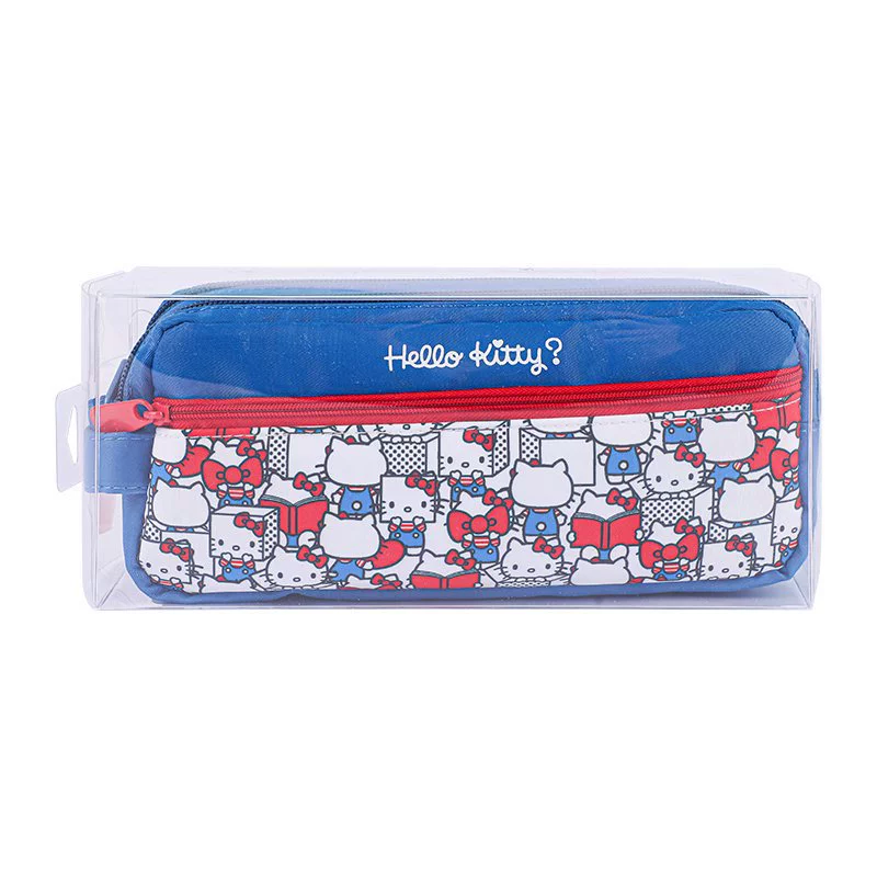 广博 Sanrio, hello kitty, genuine stationery, handheld chain with zipper, pencil case for elementary school students, organizer bag