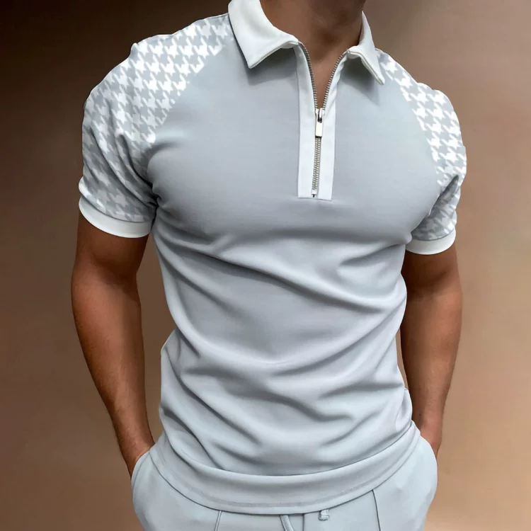 Поло для отдыха, европейский стиль, для импорта, с коротким рукавом, slim fit