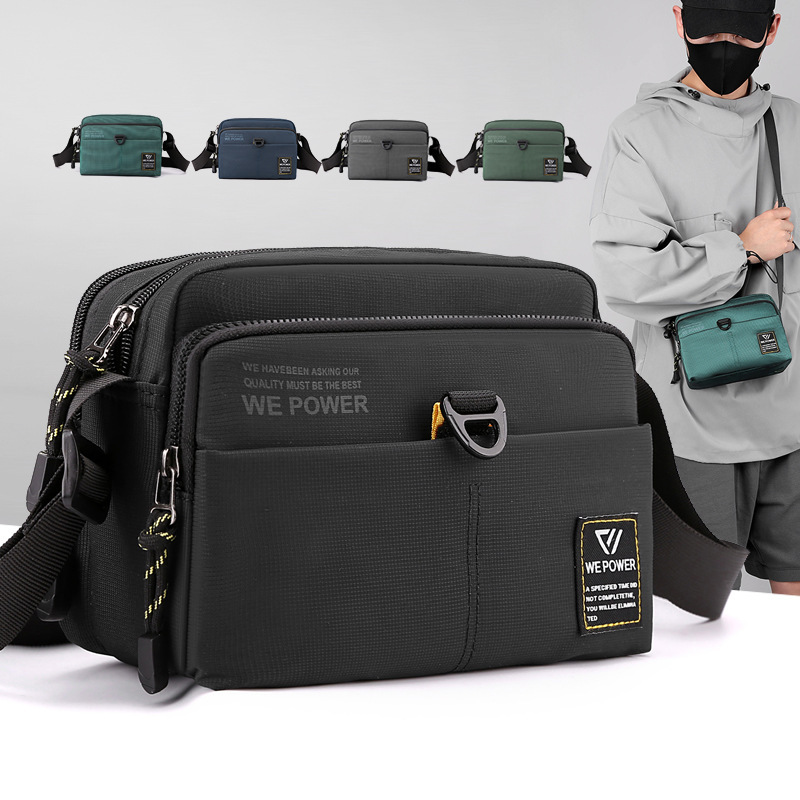 Wepower Crossbody Bag Men's Small Bag Design Niche Chest Bag Shoulder Bag Casual Nylon Cloth Small Square Bag Wepower Crossbody Bag Men's Small Bag Design Niche Chest Bag Shoulder Bag Casual Nylon Cloth Small Square Bag