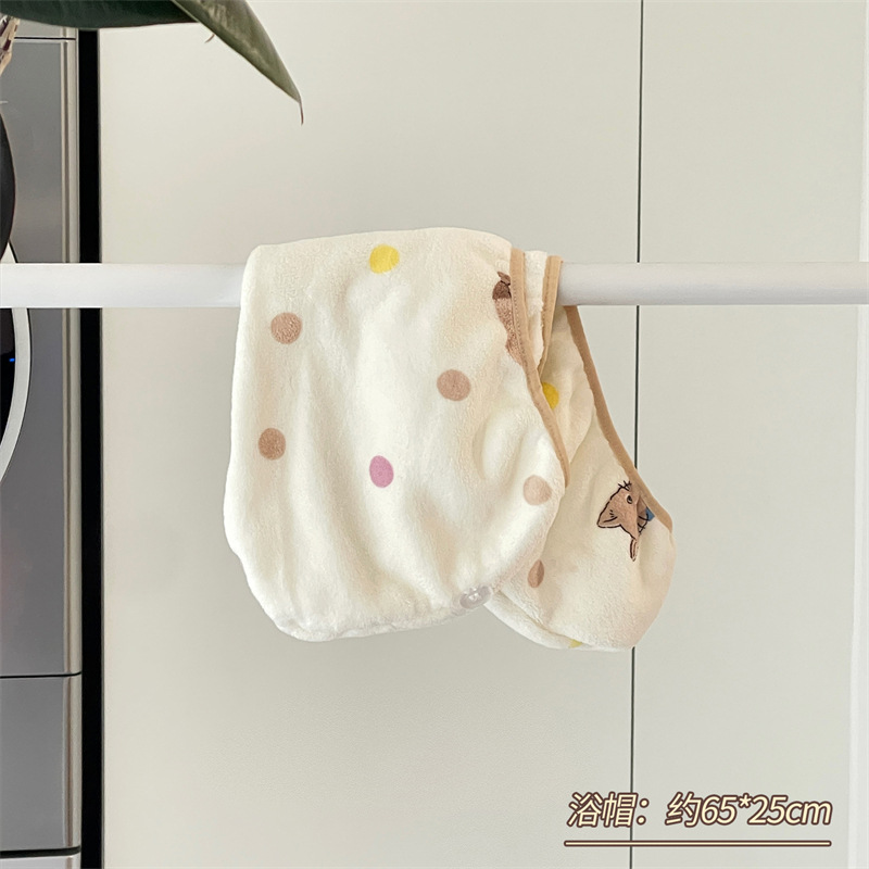 Ins nuevo lindo gatito toallas de baño para mujeres con absorción de agua rápida no puede secar el cabello de los estudiantes grueso toalla grande sombrero de cabello seco