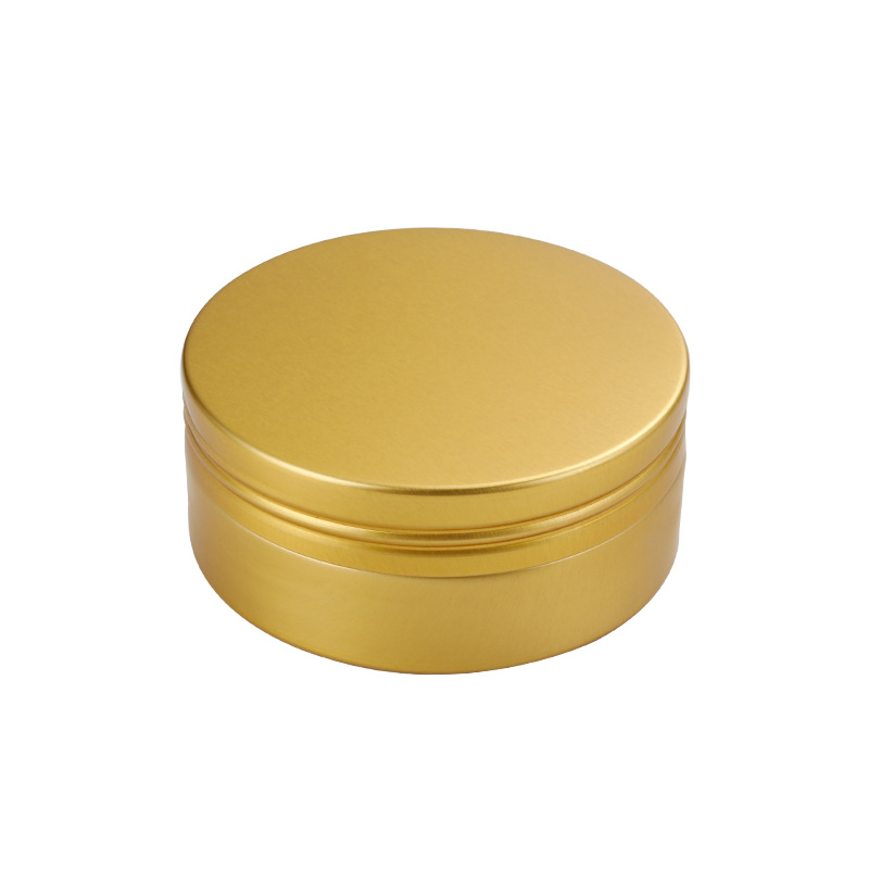 80ml cera de pelo tarro de aluminio en stock hilo Redondo caja de aluminio crema cosmética vacío tarro de aluminio 68*28 nueva caja de aluminio