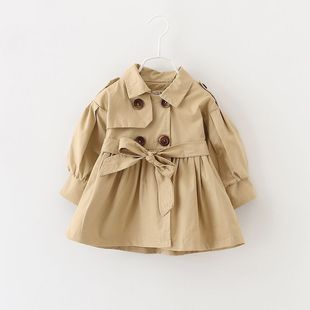 2023 Spring New Kidsren's Clothing 0-1-2-3 Years Old 4 Kidsren's Girls' Outwears Baby Girls' Spring & Fall Windbreaker Tops