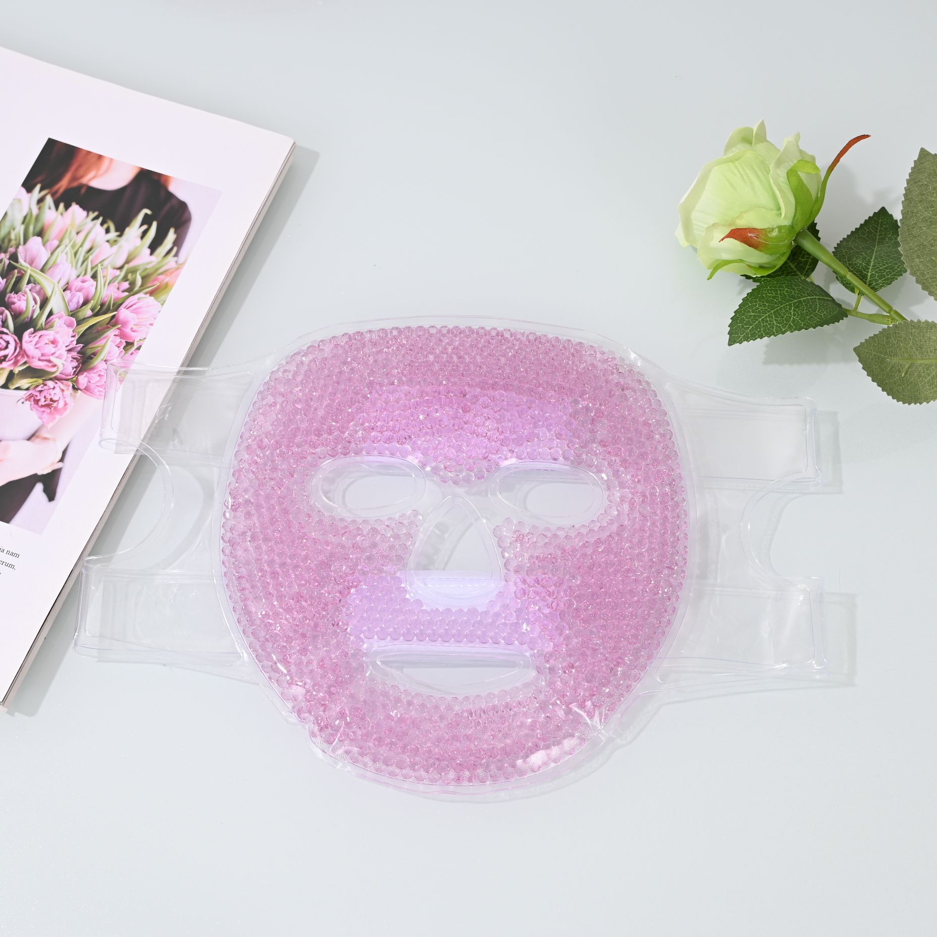 Fabricante de ventas de PVC máscara de hielo máscara de frío y caliente máscara de gel máscara de hielo máscara de confort de visor