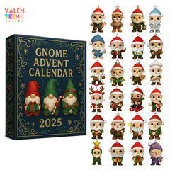 圣诞节降临倒计时盲盒Gnome Advent Calendar圣诞装饰亚克力挂件