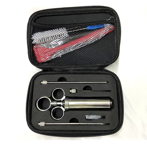 Turkey Injector 304 Stainless Steel BBQ Meat Marinating Syringe Injector Juice Needle Meat Injector