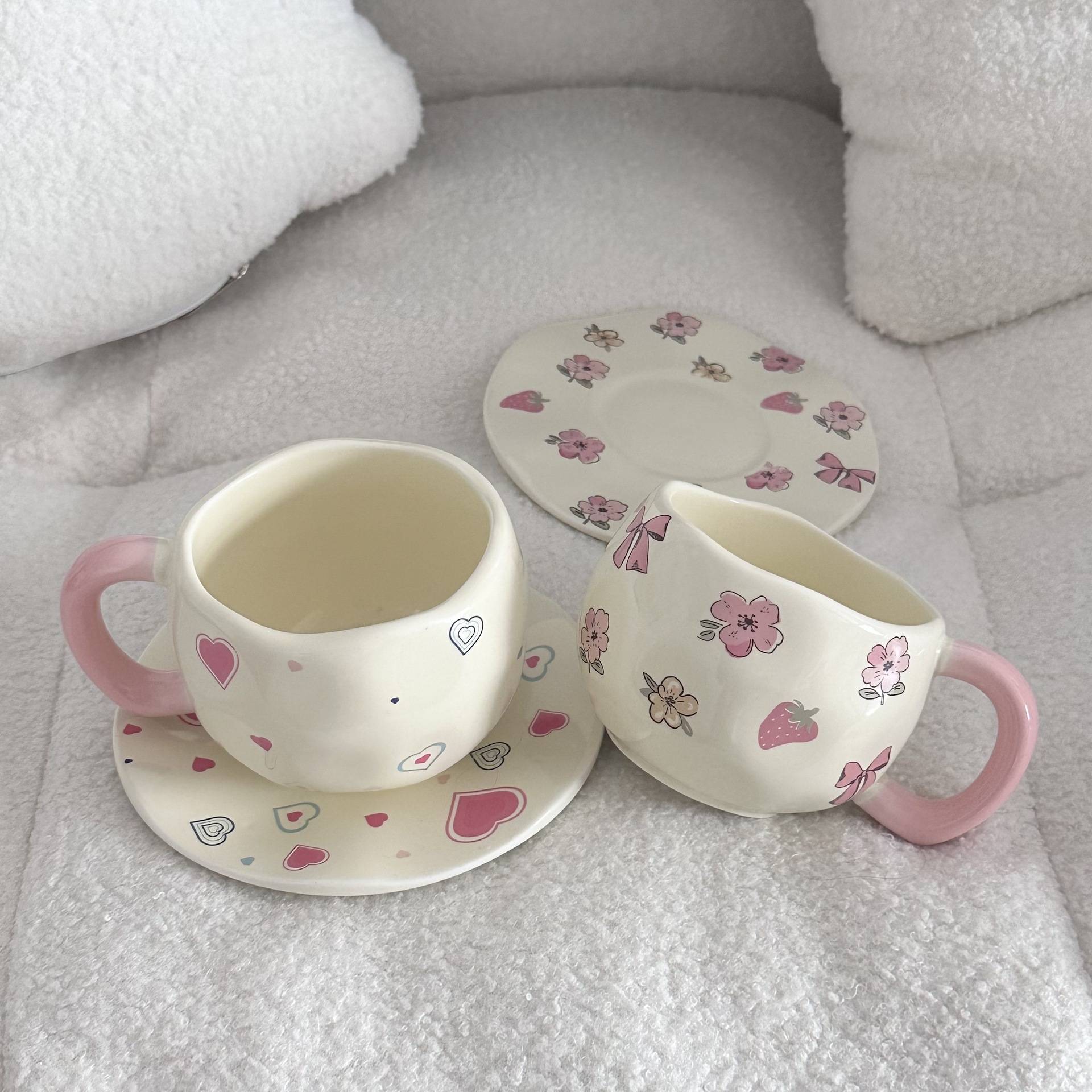 Luxury And Sophisticated Mug With An Instagram-style Aesthetic, Suitable Afternoon Tea, Summer Gift, Ceramic Cup For_voghion.com