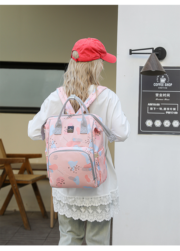 Mom Bag, baby bag, large-capacity, lightweight and fashionable for going out, new multi-functional double-shoulder mom bag undefined