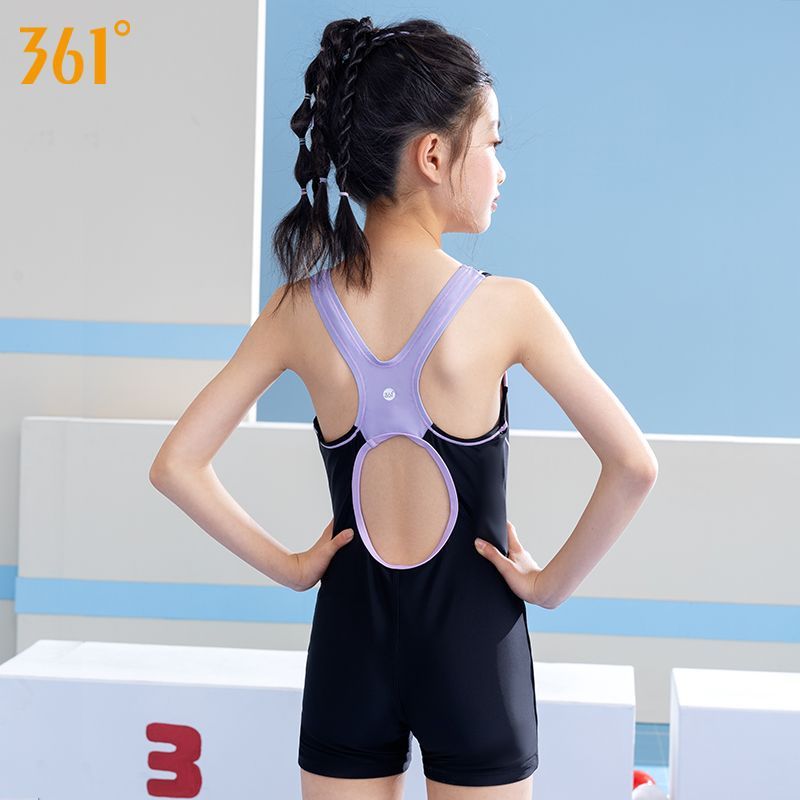 361 子供用水着女の子中大型子供用ワンピースプロフェッショナルトレーニング 2025 新しいスイミングプール特別な女の子用水着|undefined