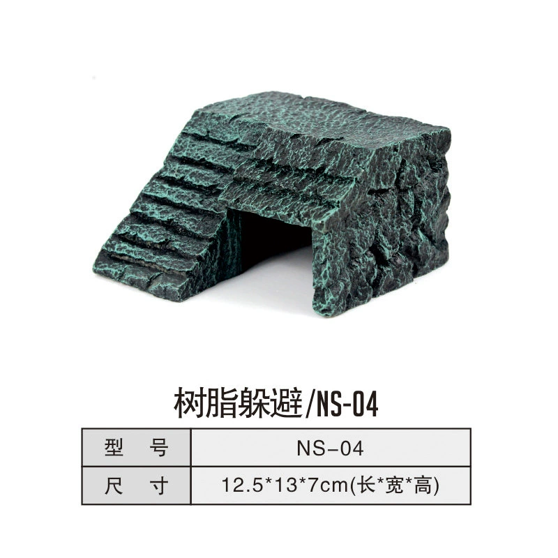 Танк черепахи Бак-амфибия Смола Домашнее животное Рептилия Имитация уклонения от скал Пещера Паук Восхождение Скорпион Пейзаж Пещера Платформа для скалолазания