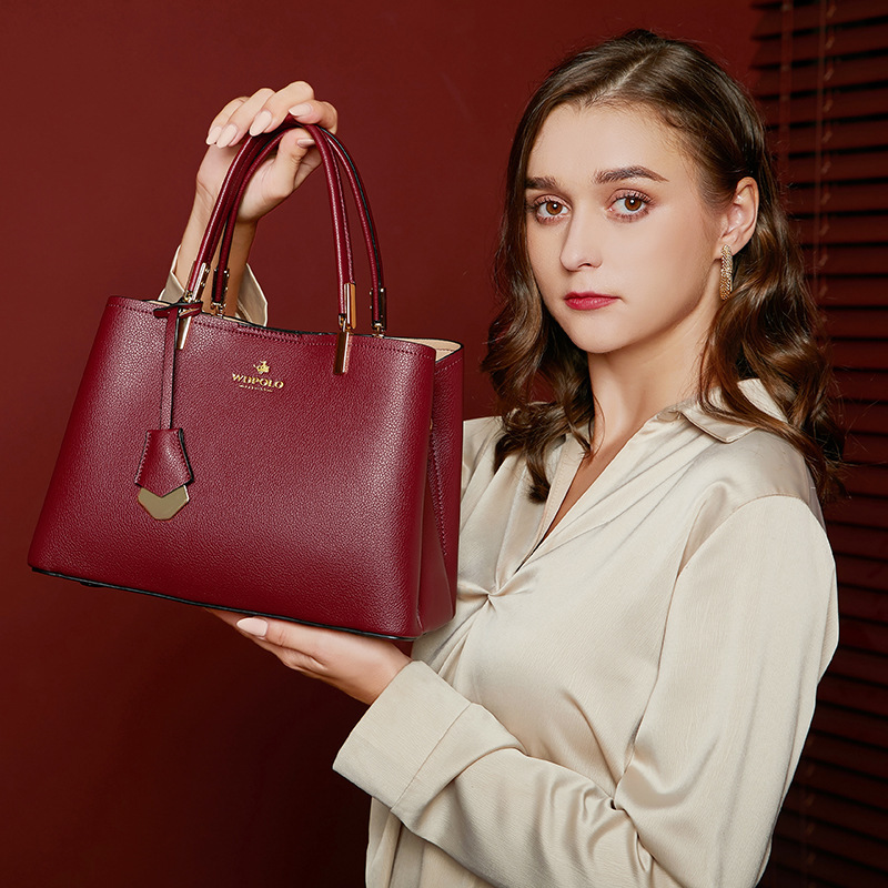 Mother Bag 2023 New Middle-aged Wedding Bag Red Bag Atmospheric Women's Bag Large Capacity Women's Handbag 8807