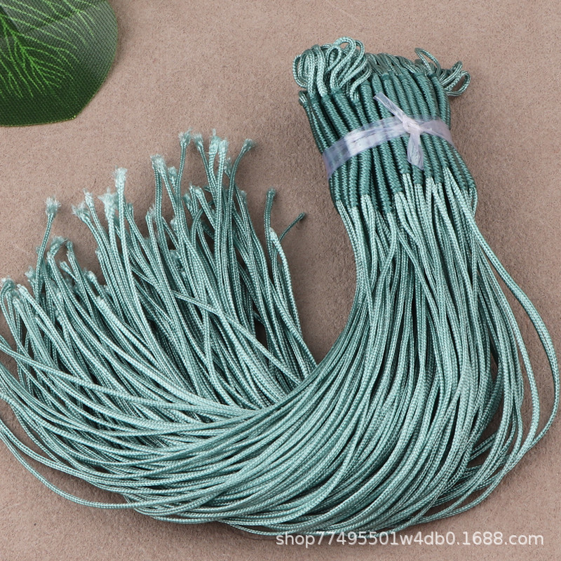 No. 72 Fake Pull Tab Chinese Knot Jade Thread Coil Hand-Woven Necklace Tail Rope Jewelry Accessories Pendant Buckle Wholesale