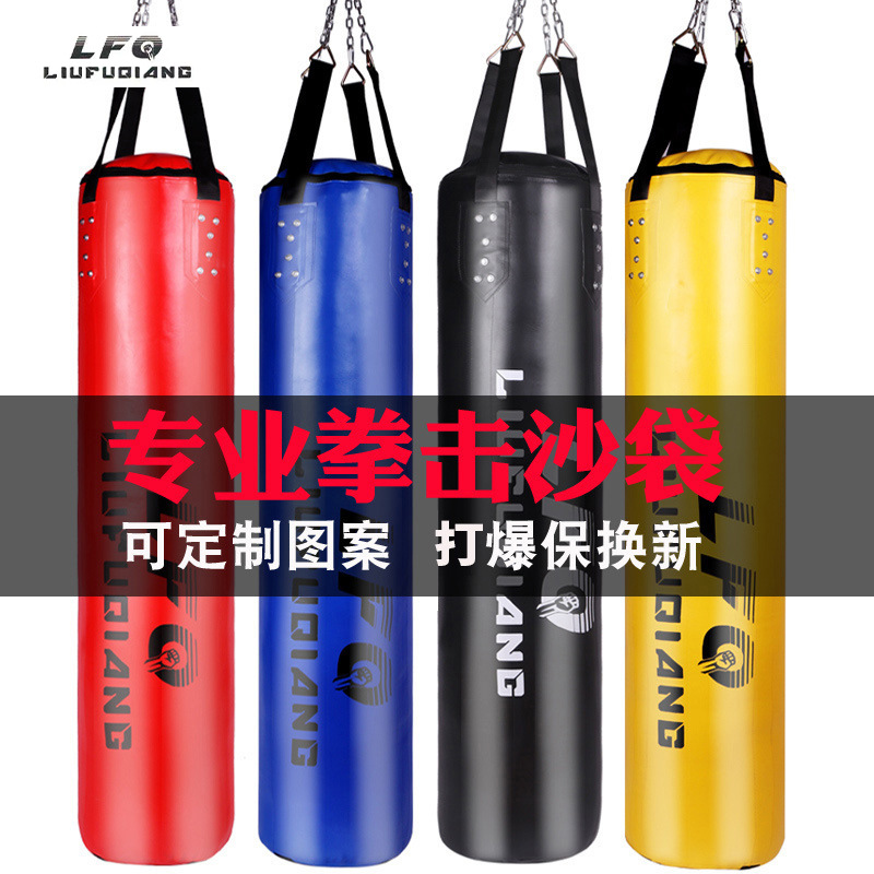 Martial Arts Gym Boxing and Sanda Hanging Punching Bag for Gym Training, Muay Thai, Adult, Microfiber Leather, Durable