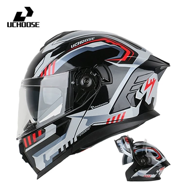 Motosiklet kaskı (dəbilqə) — and Women, Bluetooth Full-Face Helmets - evolution-red-s