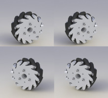 127mm�����������ķ��(mecanum wheel)������ 14198