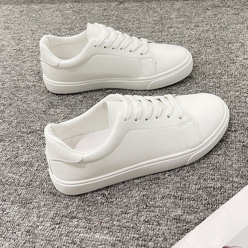 Women's Winter/Summer 2025 Fashionable Casual Sneakers with Thick Sole Design, Comfortable and Versatile White Shoes