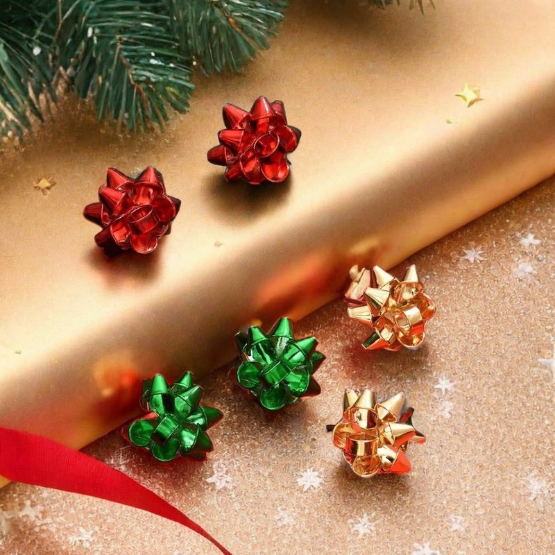 欧米の国境を越えたクリスマス金属ファッションボヘミアン風イヤリングカラークリスマス花ピアスセット|undefined