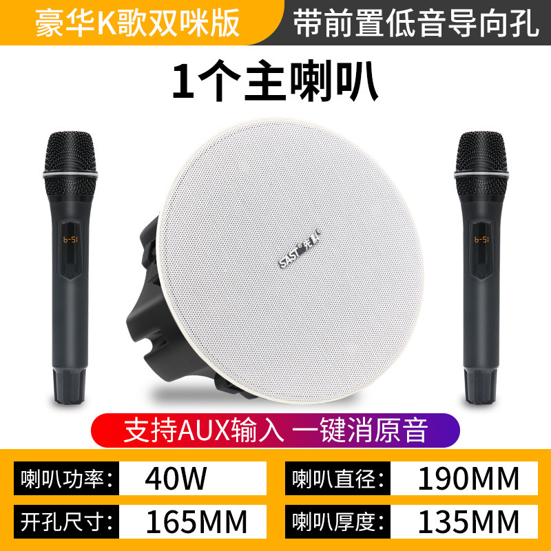 Xianke ワイヤレス Bluetooth 天井スピーカー 天井スピーカー 埋め込みスピーカー ショップ レストラン 商業用|undefined