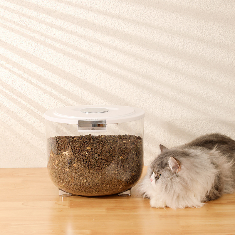 ÐCat food storage barrel dog food sealed tank moisture-proof food…