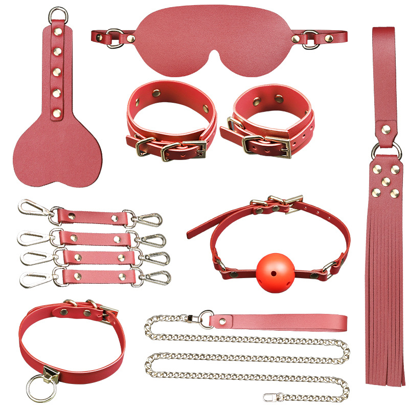 Sm道具セット手錠乳クリップ口球栓夫婦ベッド束縛大人セックス用品調教玩具