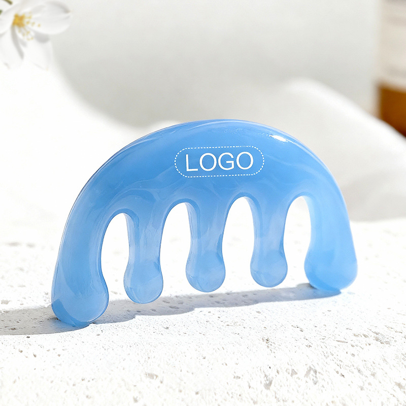 Masajista de cabeza de cinco garras, tratamiento de peinado del cuero cabelludo de cinco dientes, relajación, champú de marca grande combinado con amuletos de preservación de la mente.