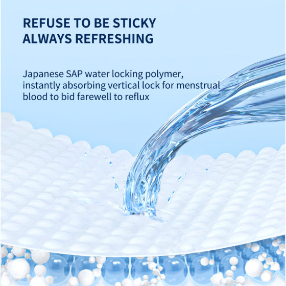 Bubble goddess daily sanitary napkin aunt towel 0 feel breathable and comfortable close-fitting wing pads manufacturers wholesale