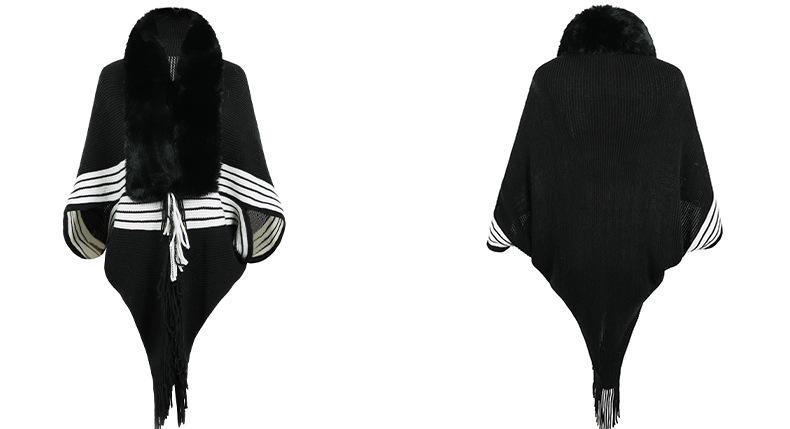 Fringe Cape Shawl Image 9