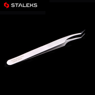 STALEKS Ukraine Tweezers for Eyelia Teachers Special Pointed False Eyelashes Grafting Tweezers Stainless Steel Clip TE-41-7